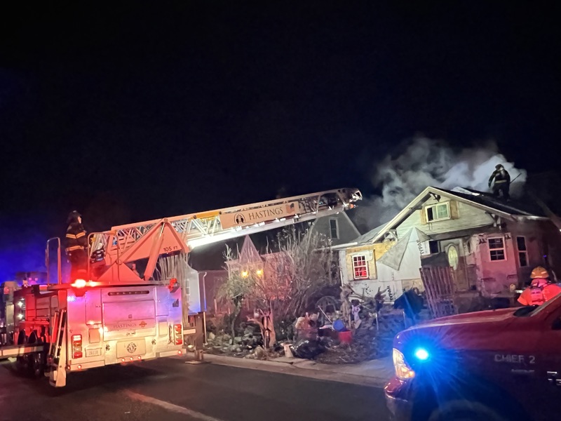 Hastings House Fire Thursday Night